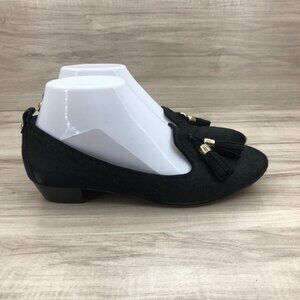 VC Signature Loafers Women's 6.5 Black Calf Hair Slip On Shoes